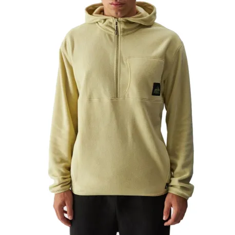 Pánska flisová mikina so zipsom 4F FLEECE-WAW24TFLEM252-44S-OLIVE