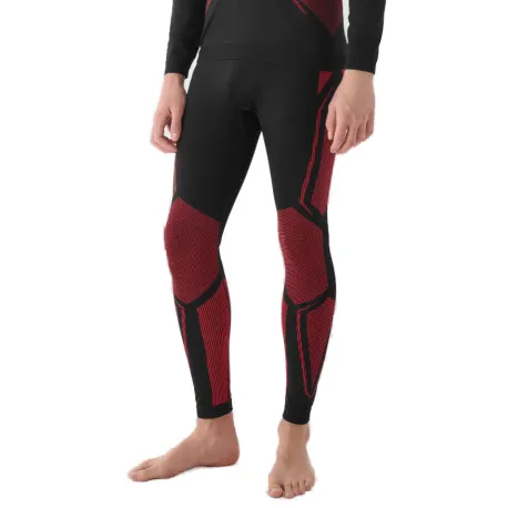 Pánske termo nohavice 4F SEAMLESS UNDERWEAR-WAW24USEAM166-62S-RED