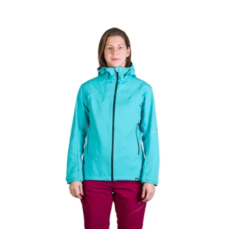 Dámska turistická softshellová bunda NORTHFINDER TINA-396lightblue