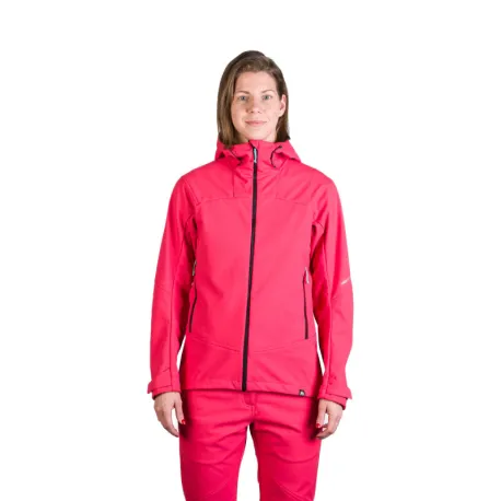 Dámska turistická softshellová bunda NORTHFINDER TINA-355pink