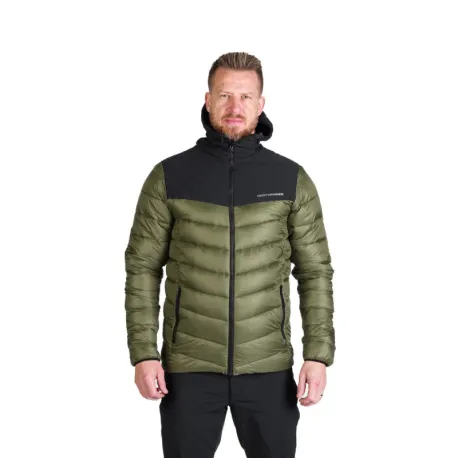 Pánska turistická bunda NORTHFINDER FEDERICO-550blackdarkgreen