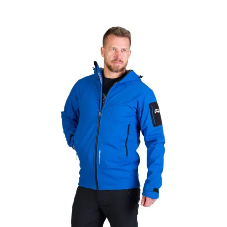 Pánska turistická softshellová bunda NORTHFINDER FABIO-281blue