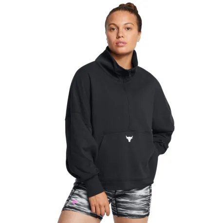 Dámska zateplená mikina s kapucňou UNDER ARMOUR W Half Zip Pullover-BLK