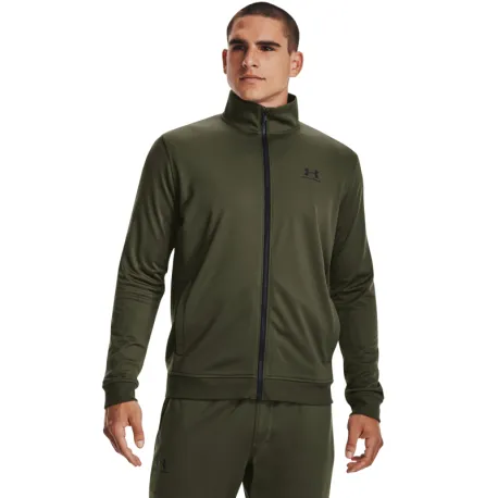 Pánska mikina so zipsom UNDER ARMOUR SPORTSTYLE TRICOT JACKET-GRN