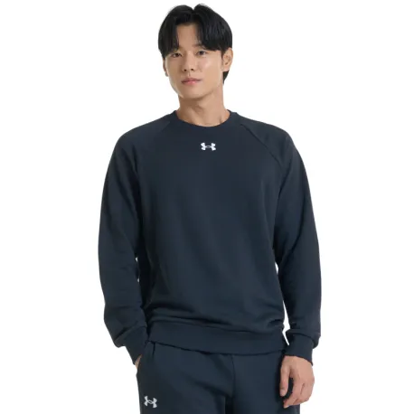 Pánska zateplená mikina UNDER ARMOUR UA Rival Fleece Crew-BLK I