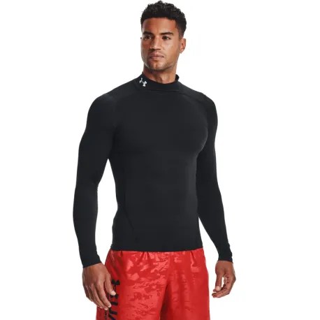 Pánske kompresné tričko s dlhým rukávom UNDER ARMOUR UA HG Armour Comp Mock LS-BLK