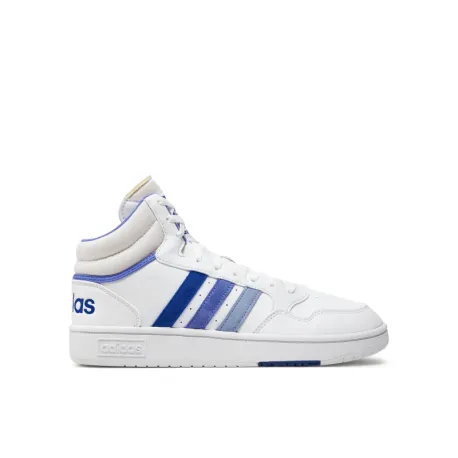 Pánska rekreačná obuv ADIDAS Hoops 3.0 Mid cloud white blue spark semi cobalt blue