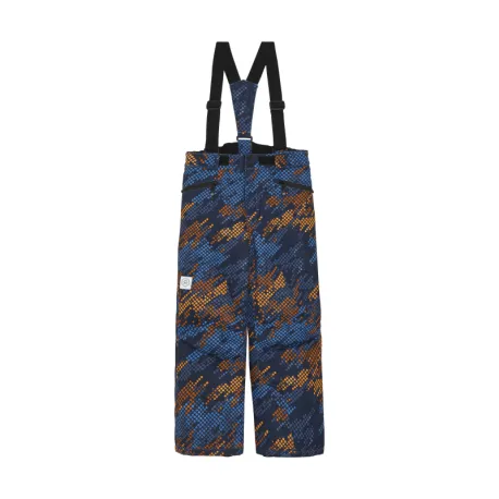 Juniorské lyžiarske nohavice COLOR KIDS Ski Pants - AOP -741709.7027-Cyaneus
