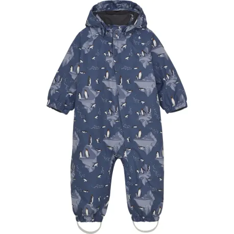 Detský zimný overal COLOR KIDS Coverall - AOP-741593.7150-Vintage Indigo