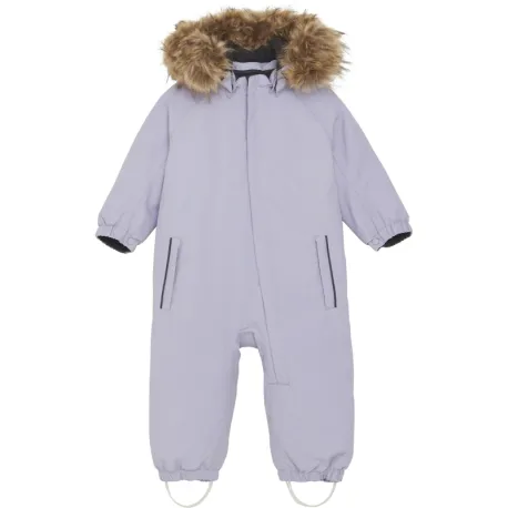 Dievčenský zimný overal COLOR KIDS Coverall W. Fake Fur-741590.6053-Languid Lavender