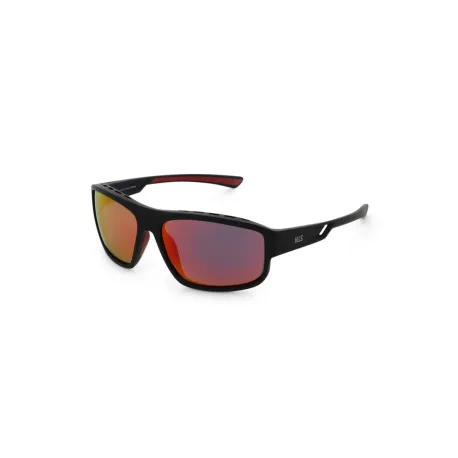 Polarizačné slnečné okuliare H.I.S. POLARIZED HPS47105-1, black, smoke with red mirror POL, 62-15-139