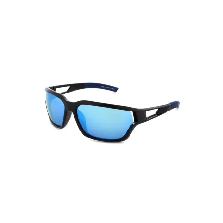 Polarizačné slnečné okuliare H.I.S. POLARIZED HPS37101-1, black, smoke with blue mirror POL, 66-15-134
