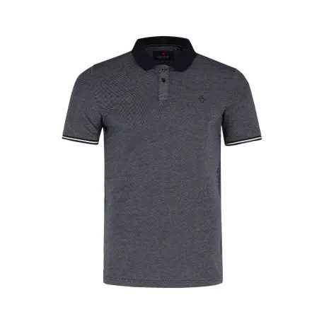 Pánske polo tričko s krátkym rukávom VOLCANO ROSH-600-NAVY