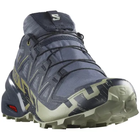 Pánska bežecká trailová obuv SALOMON Speedcross 6 GTX M grisaille carbon tea