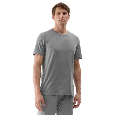 Pánske tréningové tričko s krátkym rukávom 4F TSHIRT FNK M1344-25M-GREY MELANGE