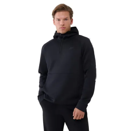 Pánska mikina s kapucňou 4F SWEATSHIRT FNK M457-20S-DEEP BLACK