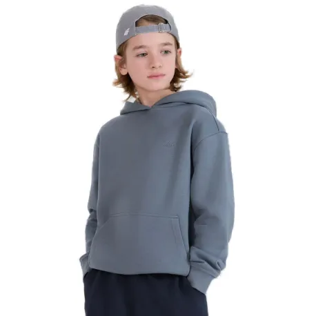 Chlapčenská mikina s kapucňou 4F JUNIOR SWEATSHIRT M1852-46S-TEAL