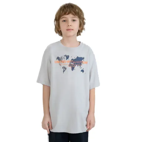 Chlapčenské tričko s krátkym rukávom 4F JUNIOR TSHIRT M1880-27S-COLD LIGHT GREY