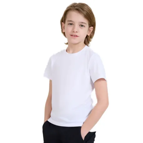 Chlapčenské tréningové tričko s krátkym rukávom 4F JUNIOR TSHIRT FNK M1438-10S-WHITE