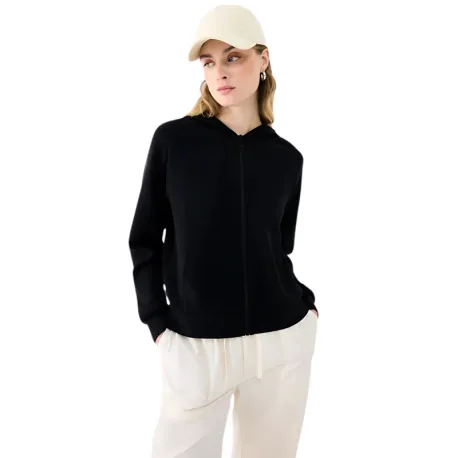 Dámska mikina so zipsom 4F SWEATSHIRT F1577-20S-DEEP BLACK