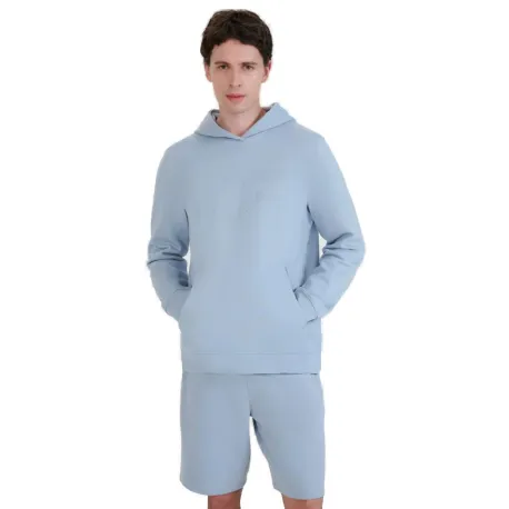 Pánska mikina s kapucňou 4F SWEATSHIRT M1621-34S-LIGHT BLUE