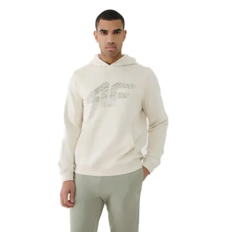 Pánska mikina s kapucňou 4F SWEATSHIRT M1585-12S-CREME