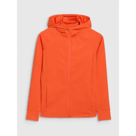 Dámska tréningová mikina so zipsom 4F SWEATSHIRT FNK F467-62S-RED