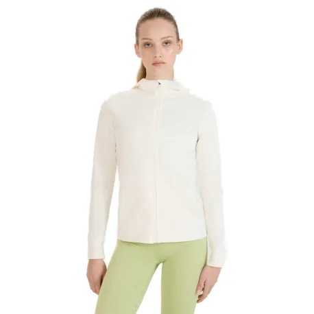 Dámska tréningová mikina so zipsom 4F SWEATSHIRT FNK F467-11S-OFF WHITE