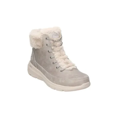Dámske členkové zimné topánky SKECHERS Glacial Ultra W taupe