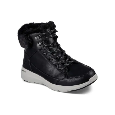 Dámske členkové zimné topánky SKECHERS On The-Go Glacial Ultra Cozyly black