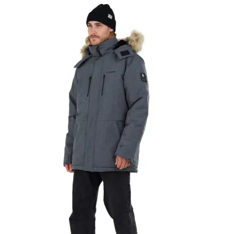 Pánska bunda FUNDANGO Spirit Parka Jacket-745-grey heather