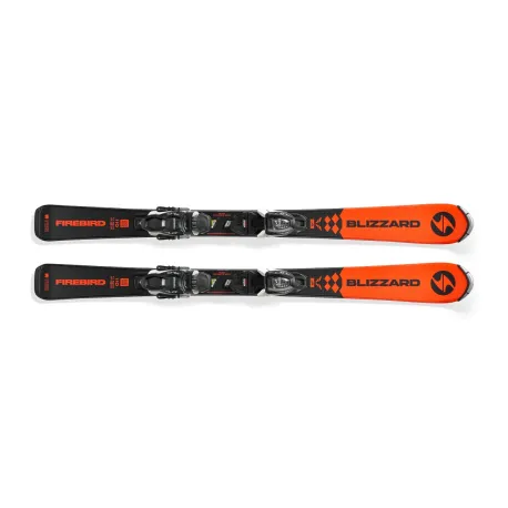 Juniorské lyže na zjazdovku - on piste s viazaním BLIZZARD Firebird JR + FDT JR 4.5, orange