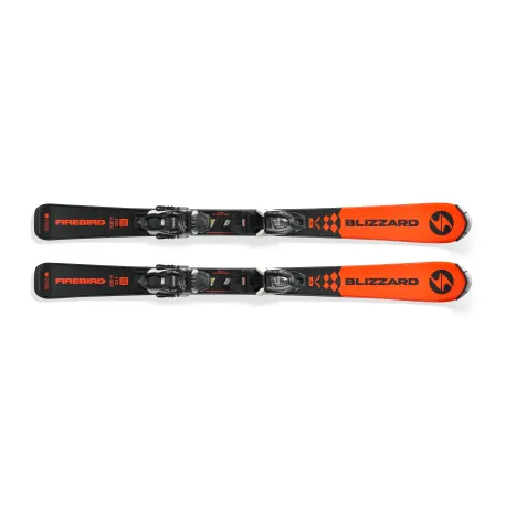 Juniorské lyže na zjazdovku - on piste s viazaním BLIZZARD Firebird JR + FDT JR 7, orange
