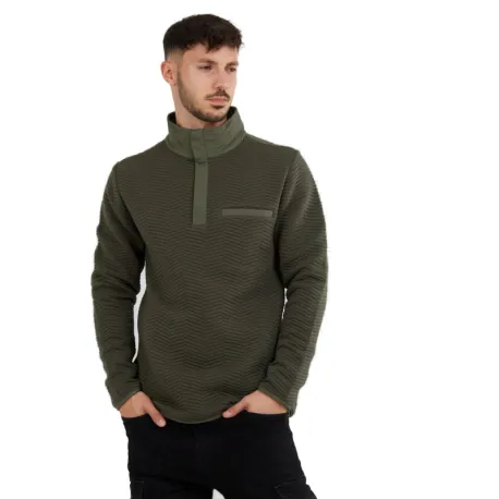 Pánska mikina FUNDANGO Vertigo Sweatshirt-590-oliv