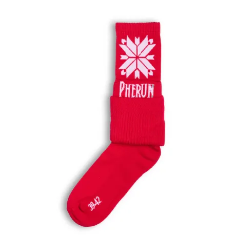 Turistické ponožky PHERUN Rescue RED Retro