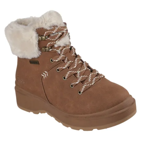 Dámske členkové zimné topánky SKECHERS Park City chestnut