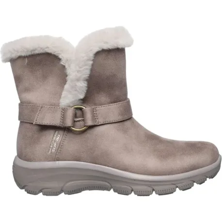 Dámske členkové zimné topánky SKECHERS Easy Going Dreamer dark taupe