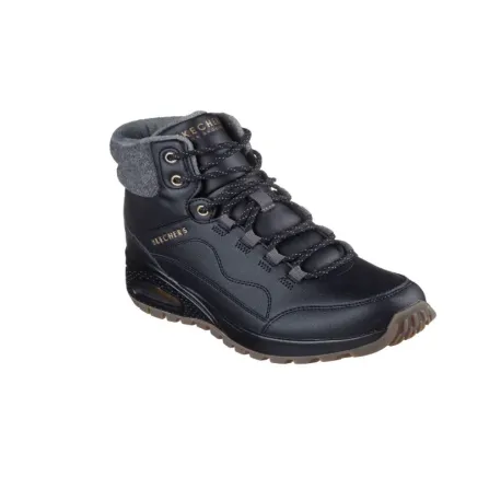 Dámske členkové zimné topánky SKECHERS Uno Rugged black black