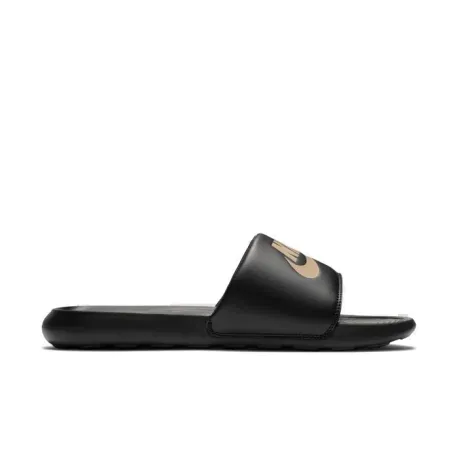 Pánske šlapky (plážová obuv) NIKE Victori One M black metallic gold black