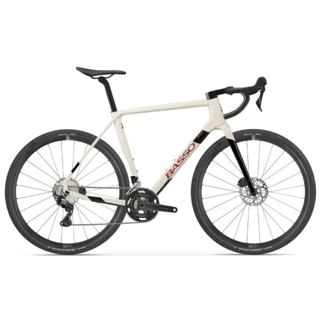 Gravel bicykel BASSO Palta, Shimano GRX 610 2x12, Microtech MX25, off white