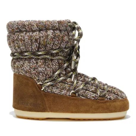 Dámske nízke zimné topánky MOON BOOT LIGHT LOW WOOL, 001 sigaro