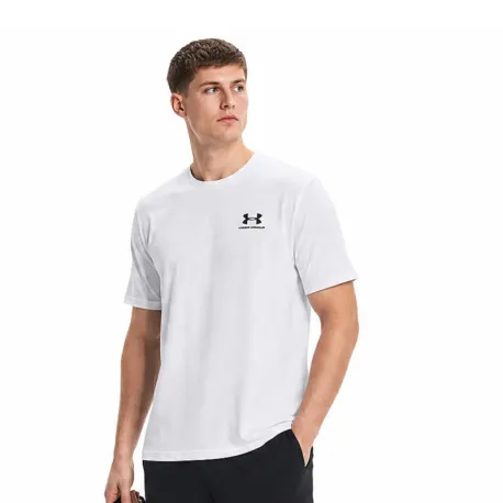 Pánske tričko s krátkym rukávom UNDER ARMOUR UA M SPORTSTYLE LC SS-WHT