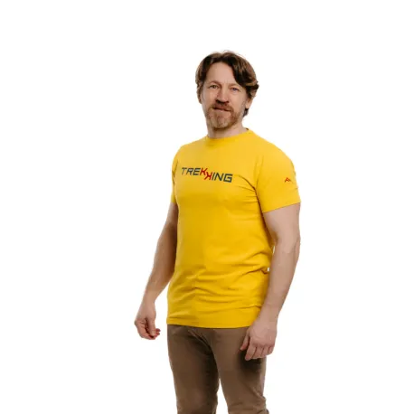 Pánske turistické tričko s krátkym rukávom EVERETT T-TREKK yellow