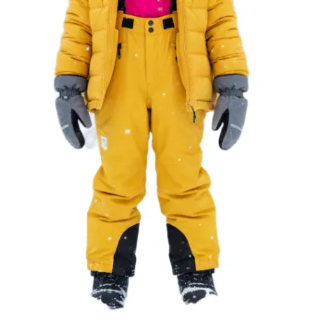Detské lyžiarske nohavice COLOR KIDS Ski Pants W. Pockets-3441-Saffron