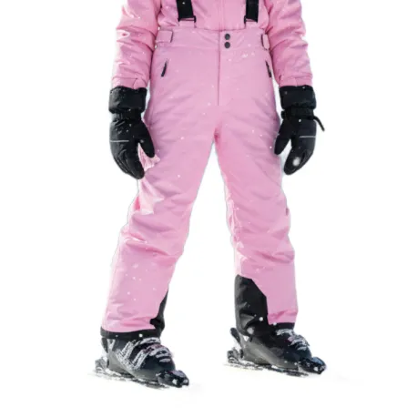 Dievčenské lyžiarske nohavice COLOR KIDS Ski Pants - Solid-4213-Bonbon