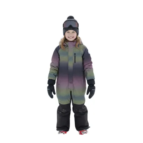 Dievčenský zimný overal COLOR KIDS Coverall - AOP-4213-Bonbon