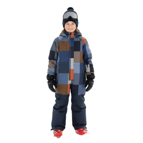 Detský zimný overal COLOR KIDS Coverall - AOP-7450-Coronet Blue