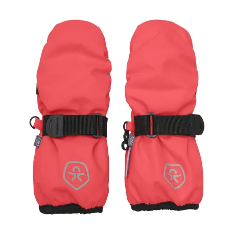 Dievčenské lyžiarske rukavice palčiaky COLOR KIDS Mittens - Waterproof-5380-Diva Pink