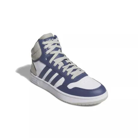 Pánska rekreačná obuv ADIDAS Hoops 3.0 Mid cloud white preloved blue putty grey