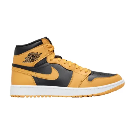Pánska vychádzková obuv NIKE Air Jordan 1 High Golf pollen black white